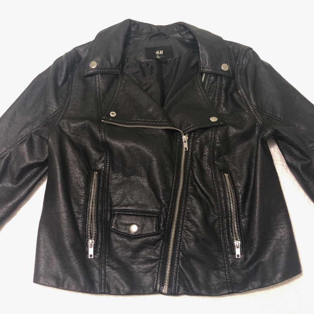H&M | Faux Leather Biker Jacket